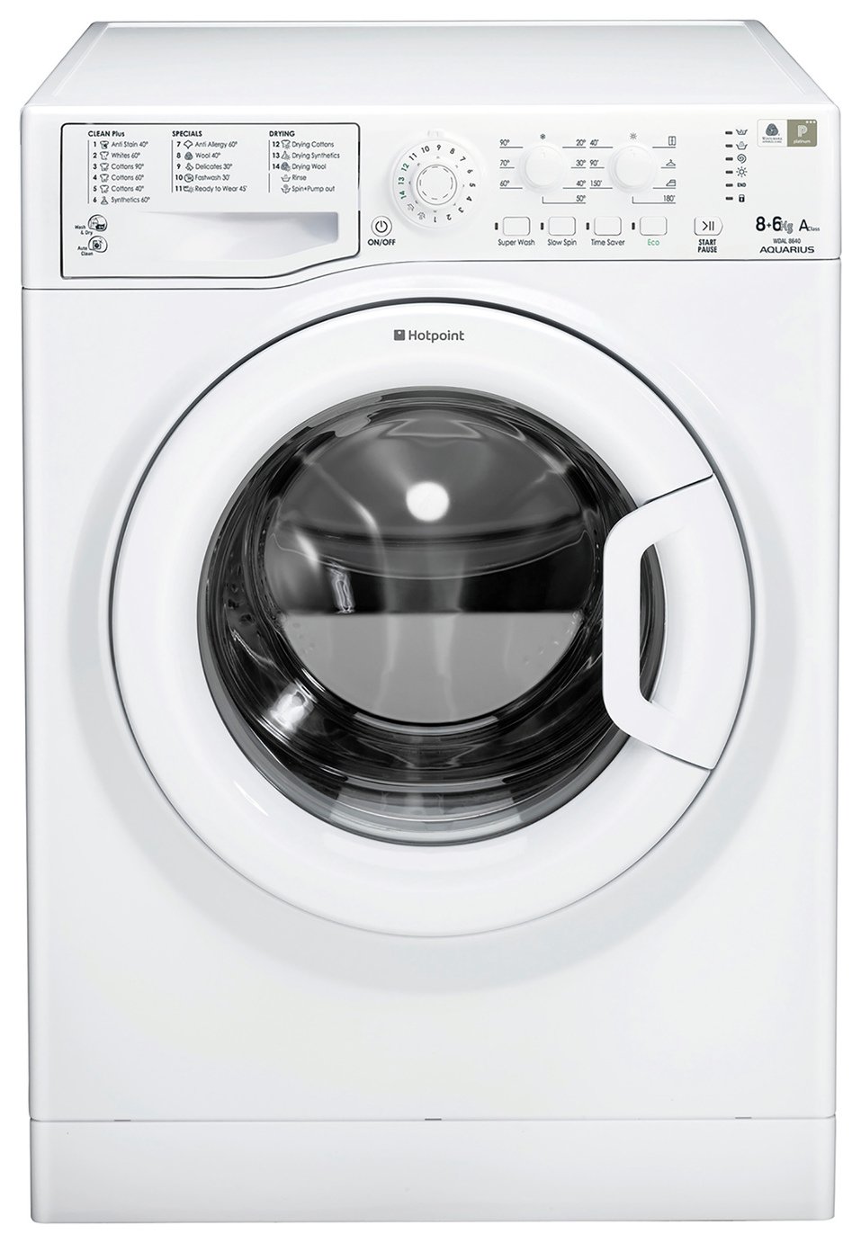 Hotpoint WDAL8640PUK 6KG 1400 Spin Washer Dryer - White