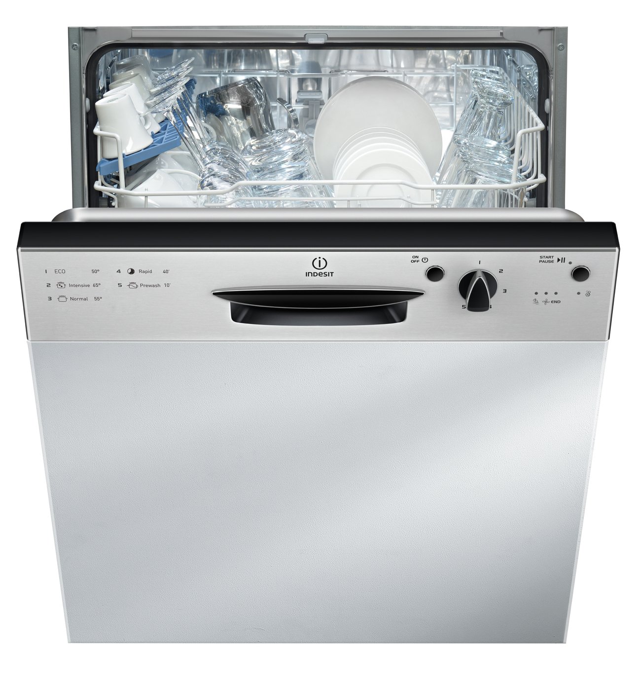 Indesit Ecotime DPG 15B1 NX Built-in Dishwasher - Silver