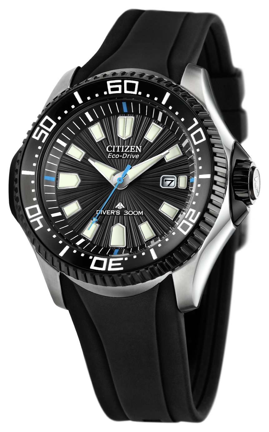 Citizen Eco-Drive Men's Rotating Bezel Black Silicone Watch Review