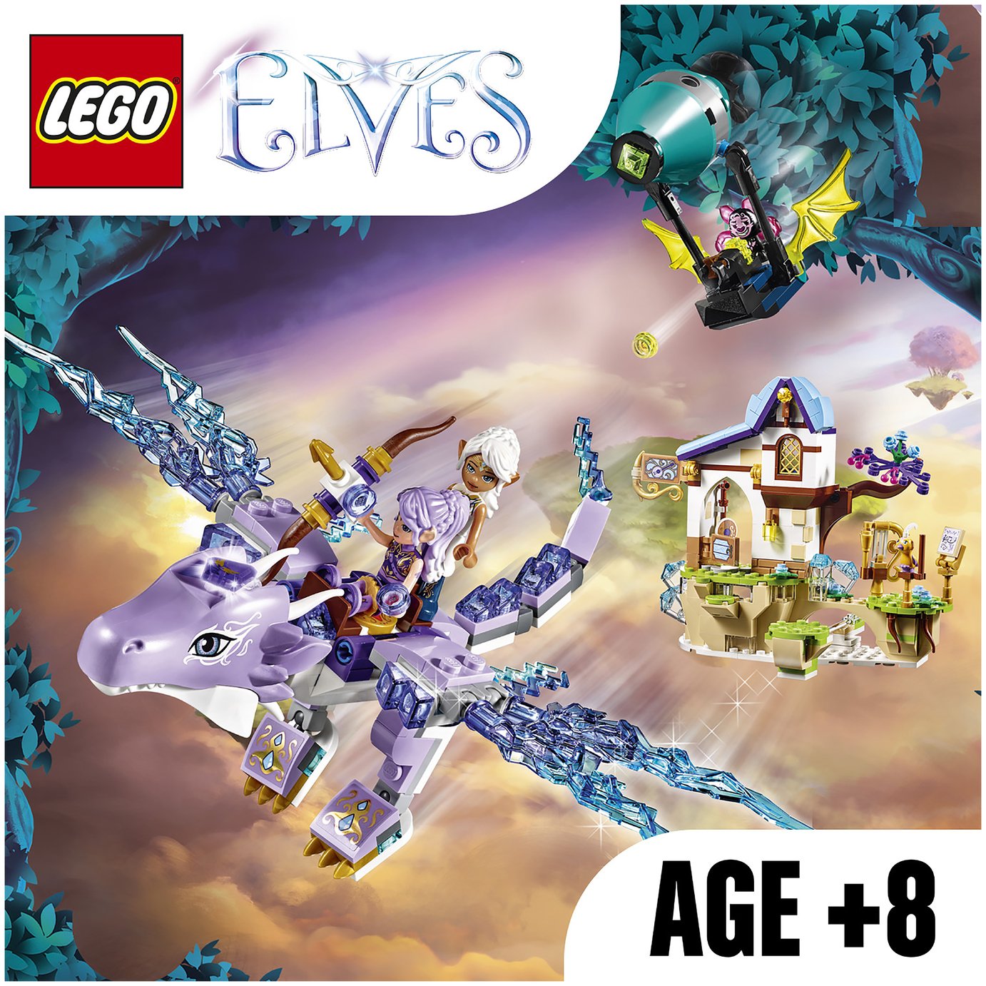 lego elves aira dragon set