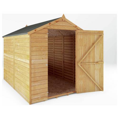 Buy Mercia Wooden 8 x 6ft Overlap Windowless Shed | Sheds 