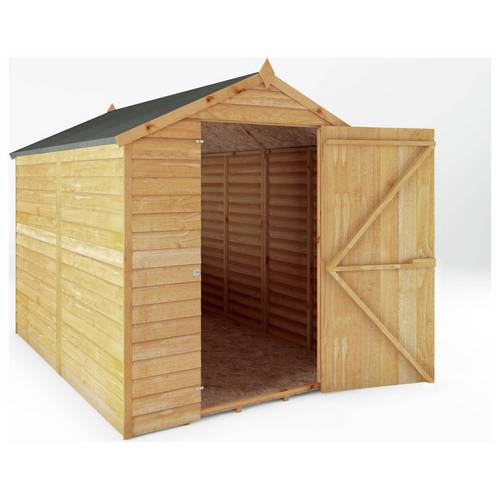Buy Mercia Wooden 8 x 6ft Overlap Windowless Shed | Sheds 