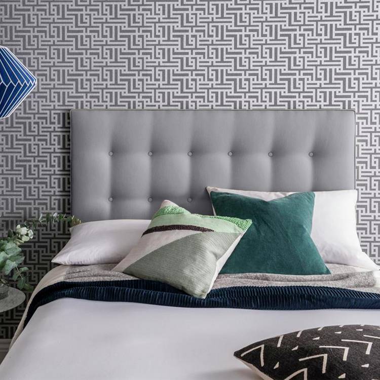 Silentnight Alaro Small Double Headboard - Soft Grey 0