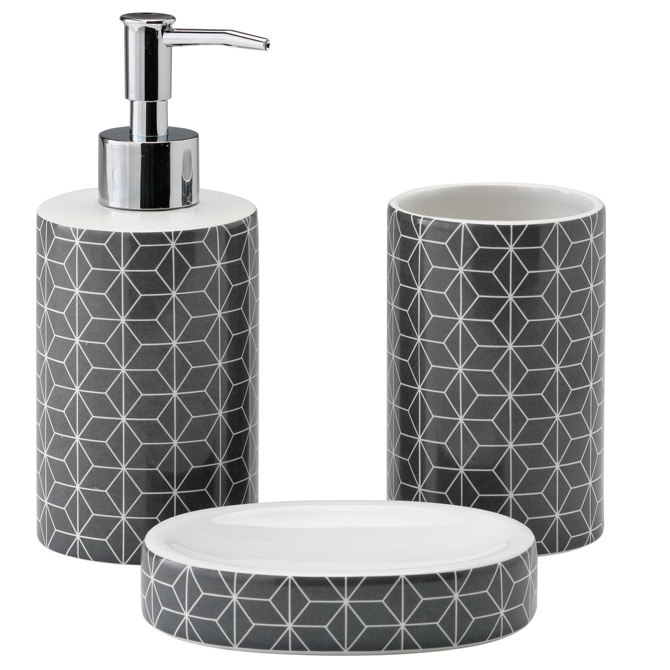 Argos Home 3 Piece Bathroom Accessory Set Reviews