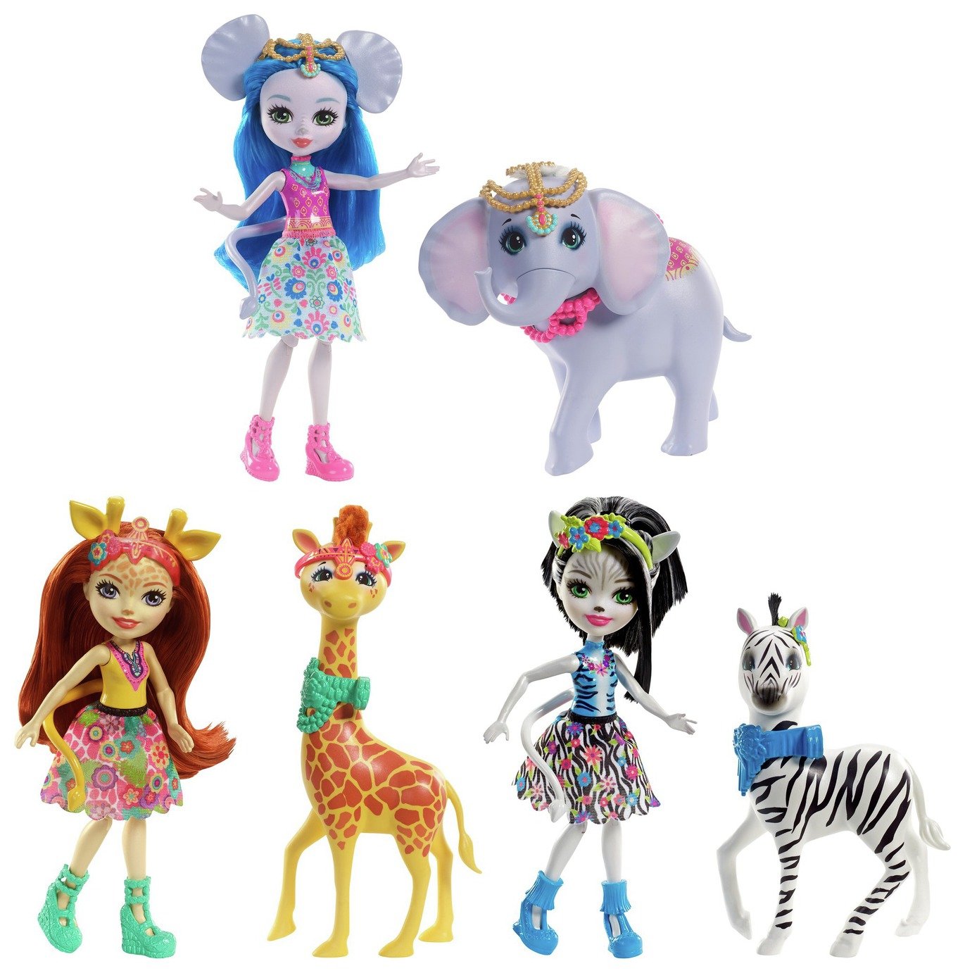 Enchantimals Dolls with Large Animal Figures Assortment