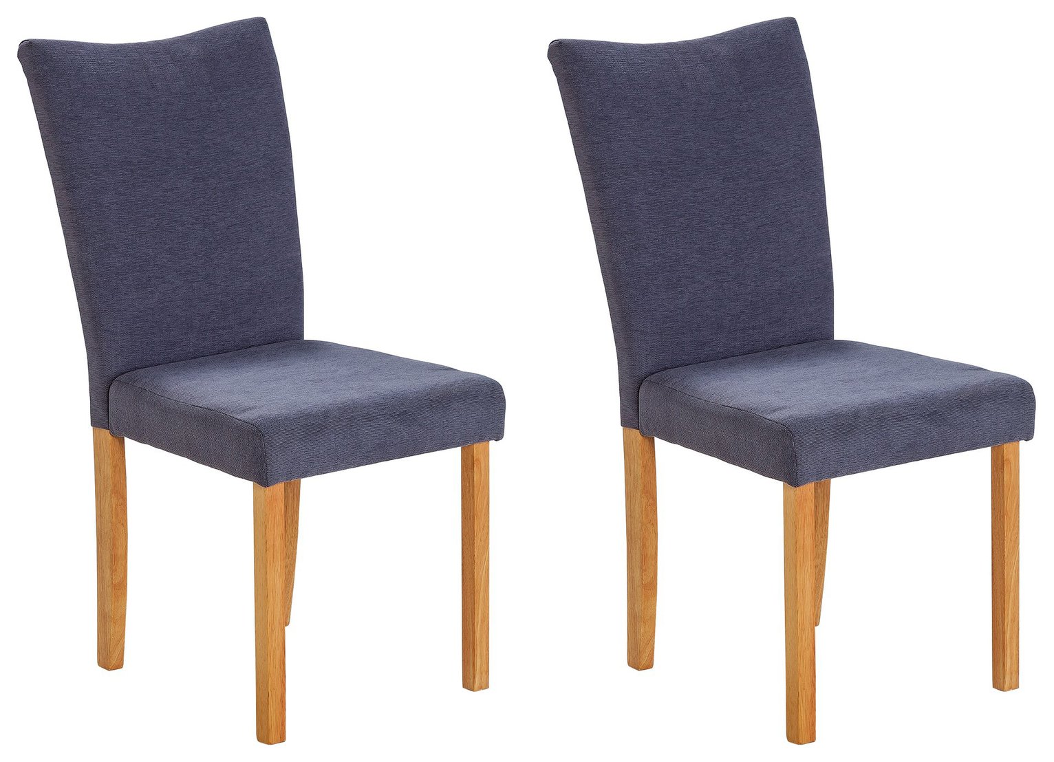 Argos Home Tabitha Pair of Wing Back Dining Chairs - Grey