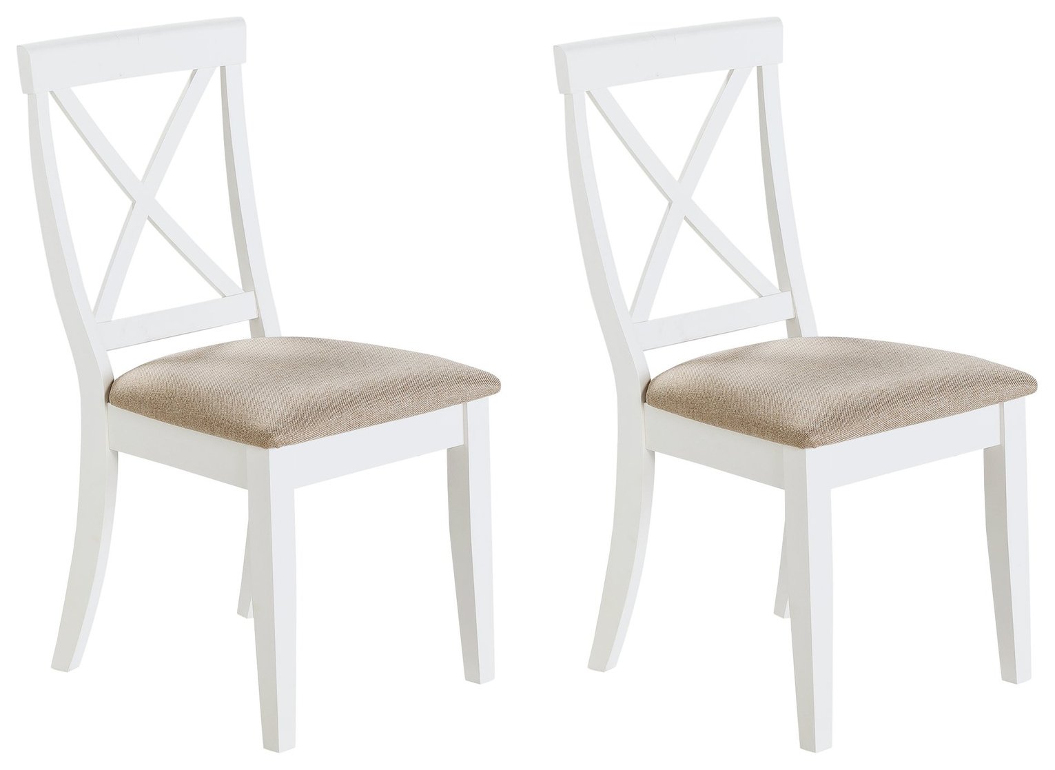 Argos Home Southwold Pair of Solid Wood Chairs - Two Tone