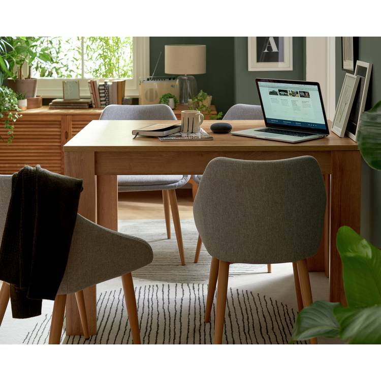 Argos Home Miami 4 Seater Dinner Table - Oak Effect 0