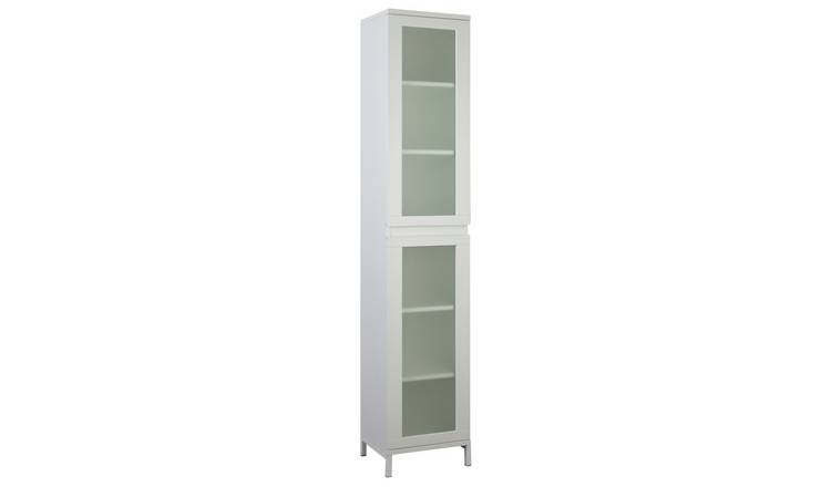 Buy Argos Home Ice 2 Door Bathroom Tall Cabinet White Limited