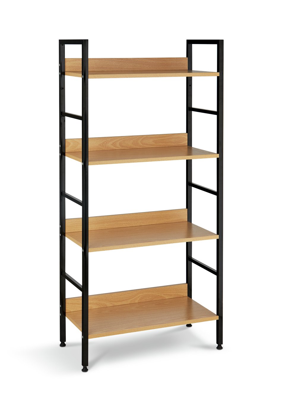 Habitat Metal Narrow Shelving Unit - Oak Effect