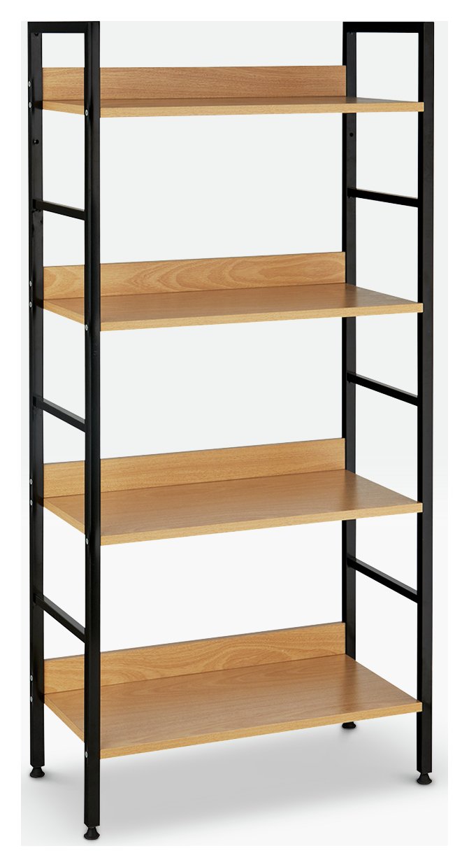 Argos Home 4 Tier Metal & Oak Effect Shelf Unit Review