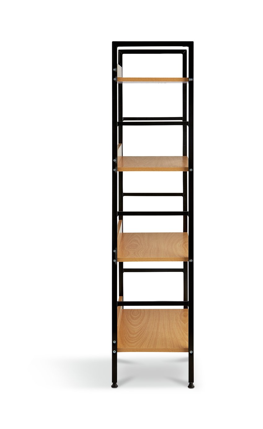 Argos Home 4 Tier Metal & Oak Effect Shelf Unit Reviews