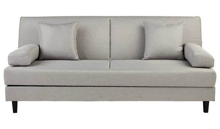 Buy Habitat Chase Fabric 3 Seater Clic Clac Sofa Bed Light Grey