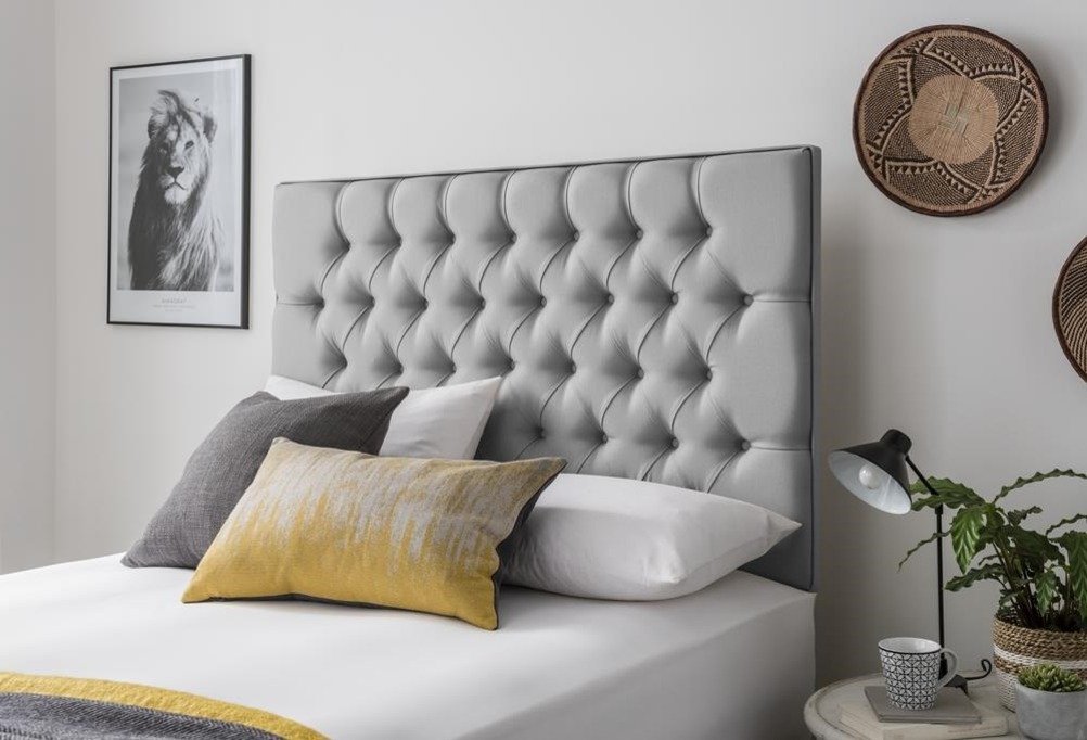 Silentnight Sassaria Single Headboard - Grey