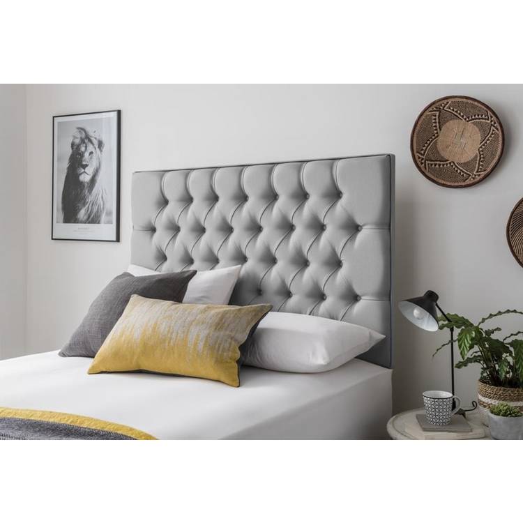 Silentnight Sassaria Single Headboard - Grey 0