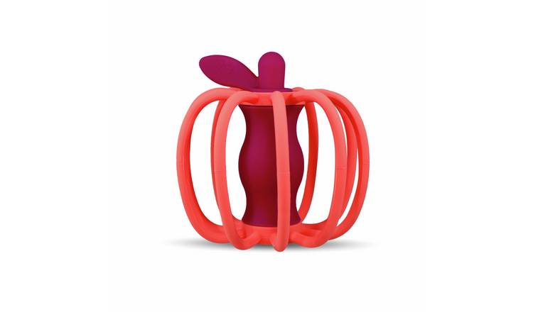 RazBaby Apple Silicone Rattle and Teether Toy