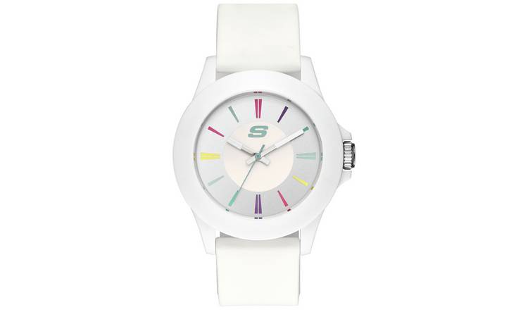 Skechers Rosecrans White Silicone Strap Analogue Watch