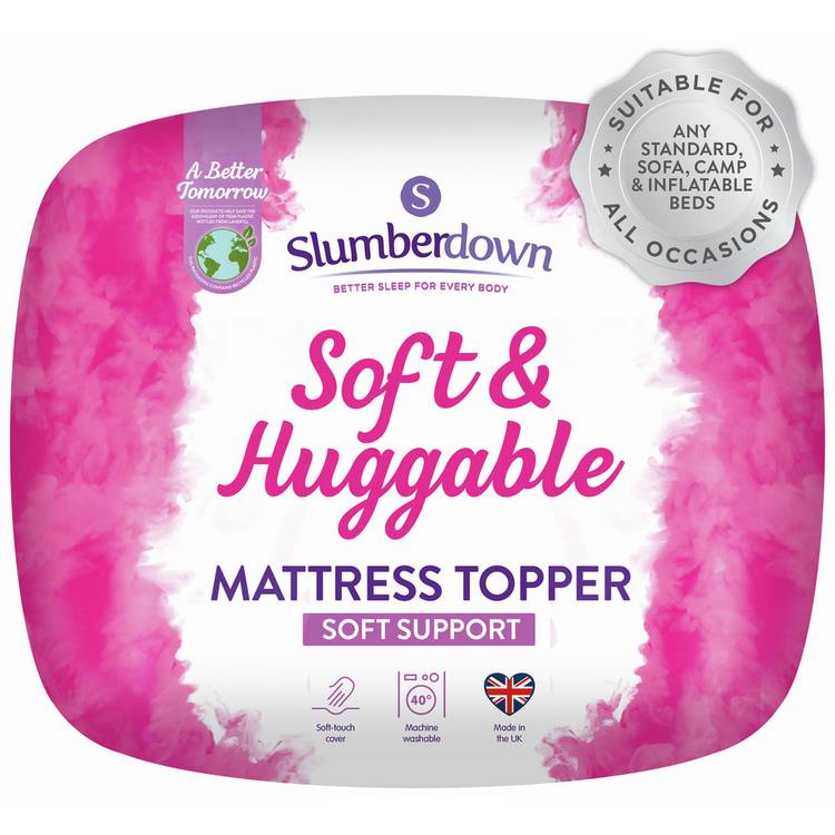 Slumberdown Soft & Huggable 2cm Mattress Topper-Small double 0
