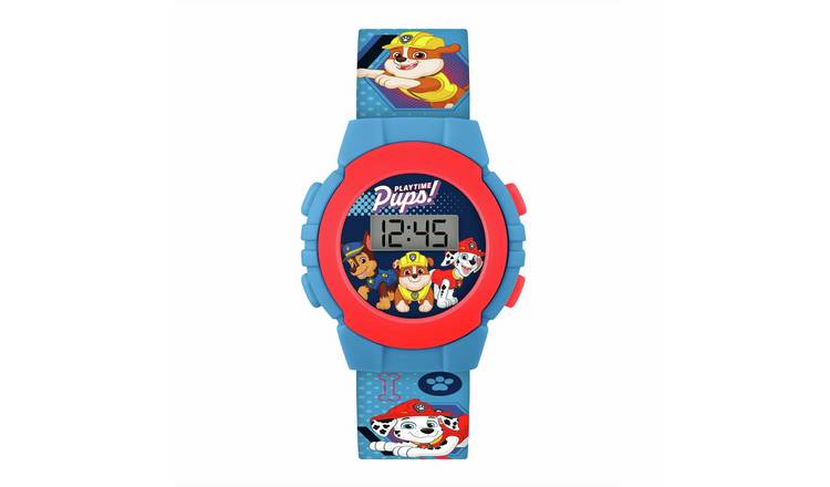 Paw Patrol Kids Printed Blue Silicone Strap Digital Watch