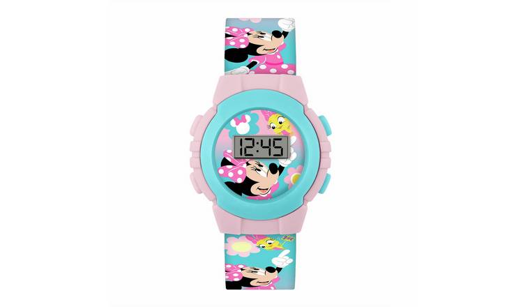 Minnie Mouse Kids Printed Blue and Pink Digital Watch
