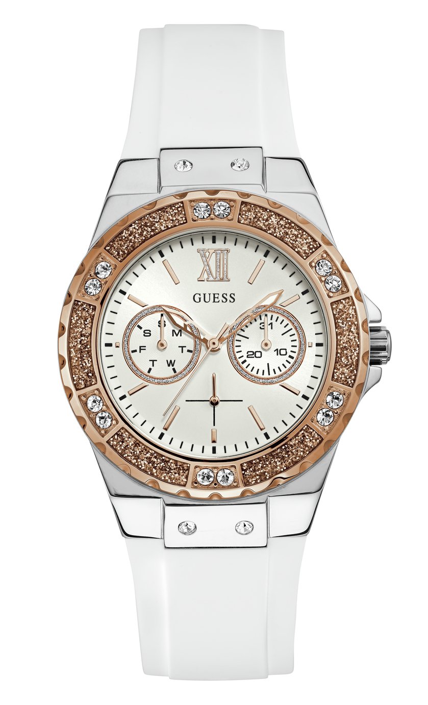 Guess Ladies White Silicone Strap Watch Review