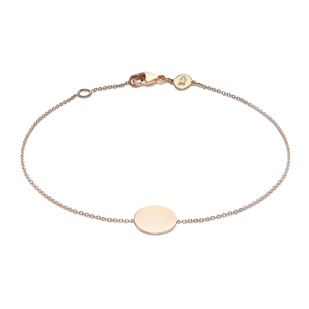 9ct Rose Gold Personalised Disc Bracelet Review