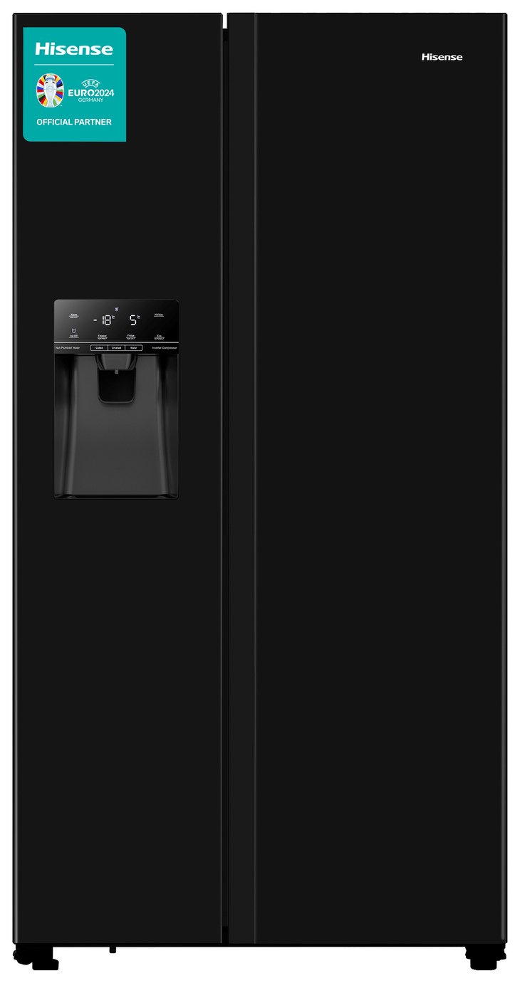 Hisense RS694N4TBF PureFlat American Fridge Freezer - Black