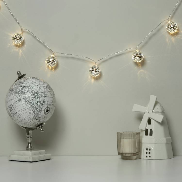 Searchlight 10 Disco Ball LED String Light 0