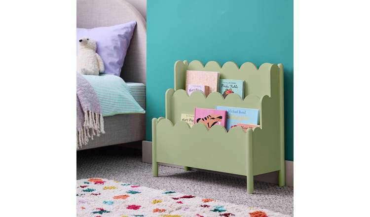 Habitat Kids Scalloped Book Storage - Sage Green
