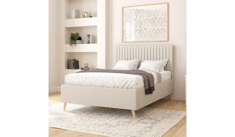 Aspire Grant Double Ottoman Bed Frame - Ivory