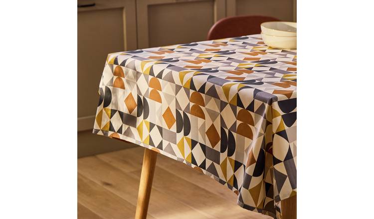 Argos Home Geo Wipe Clean Tablecloth - Multicoloured