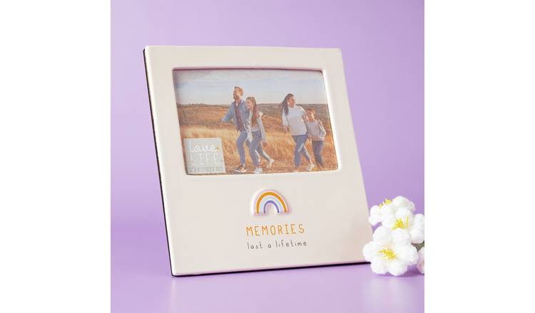 Widdop Love Life Ceramic Photo Frame 4" x 6" - Memories