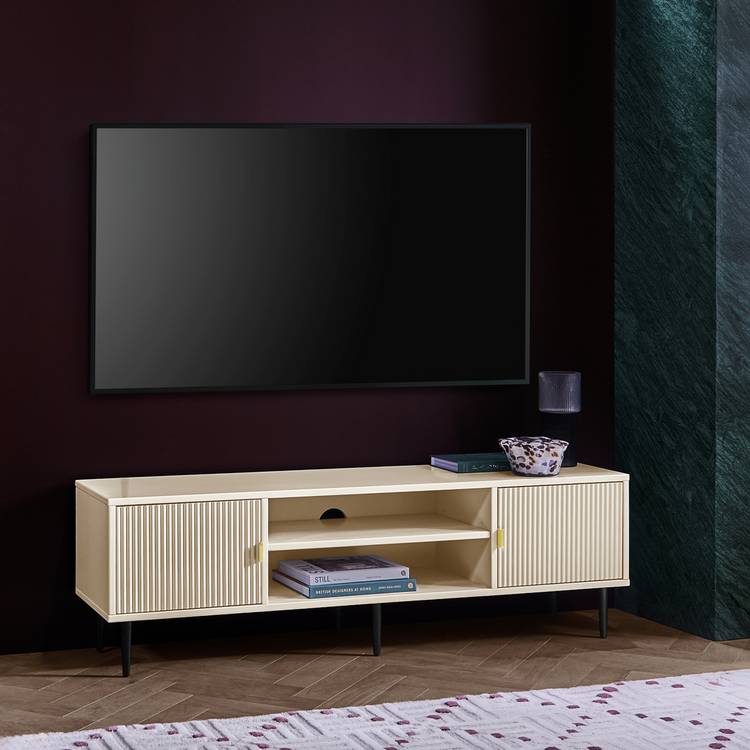 Habitat Roland 2 Door TV Unit - White 0
