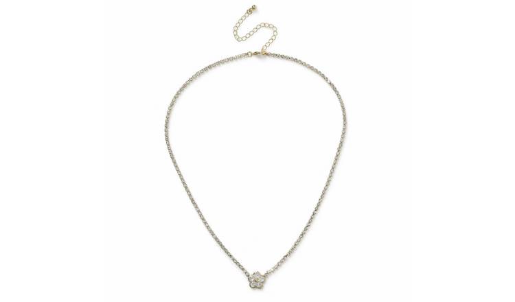 Liars & Lovers Crystal Flower Tennis Necklace