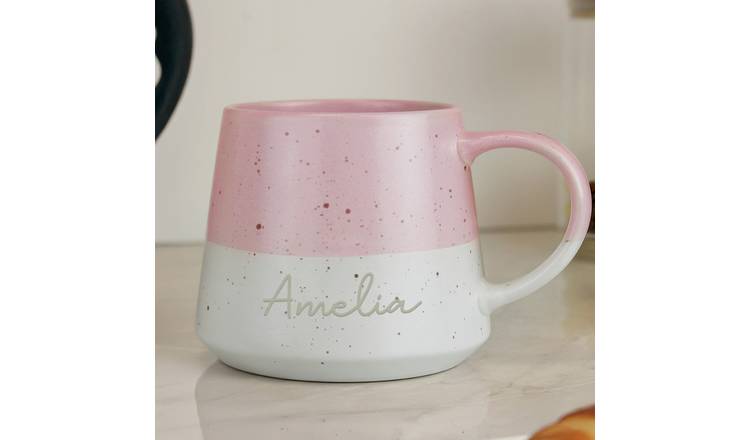 Personalised Message Name Only Ceramic Mug - Pink