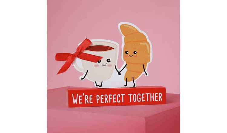 Widdop Love Is Sweet Coffee & Croissant Plaque