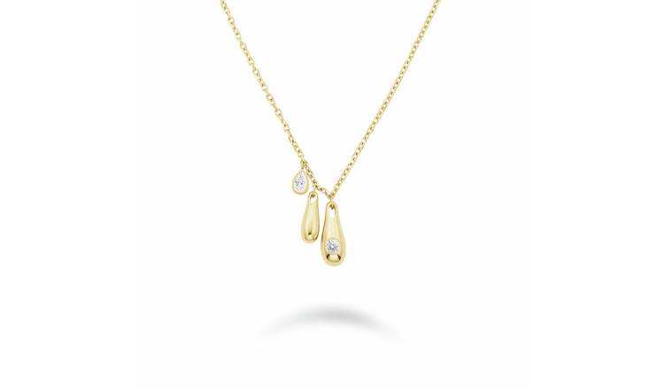 Rosefield 14ct Gold Plated Stainless Steel Charms Necklace