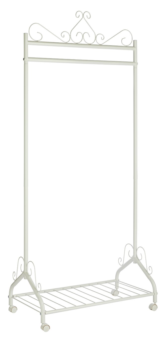 Argos Home Heavy Duty Decorative Clothes Rail - Cream