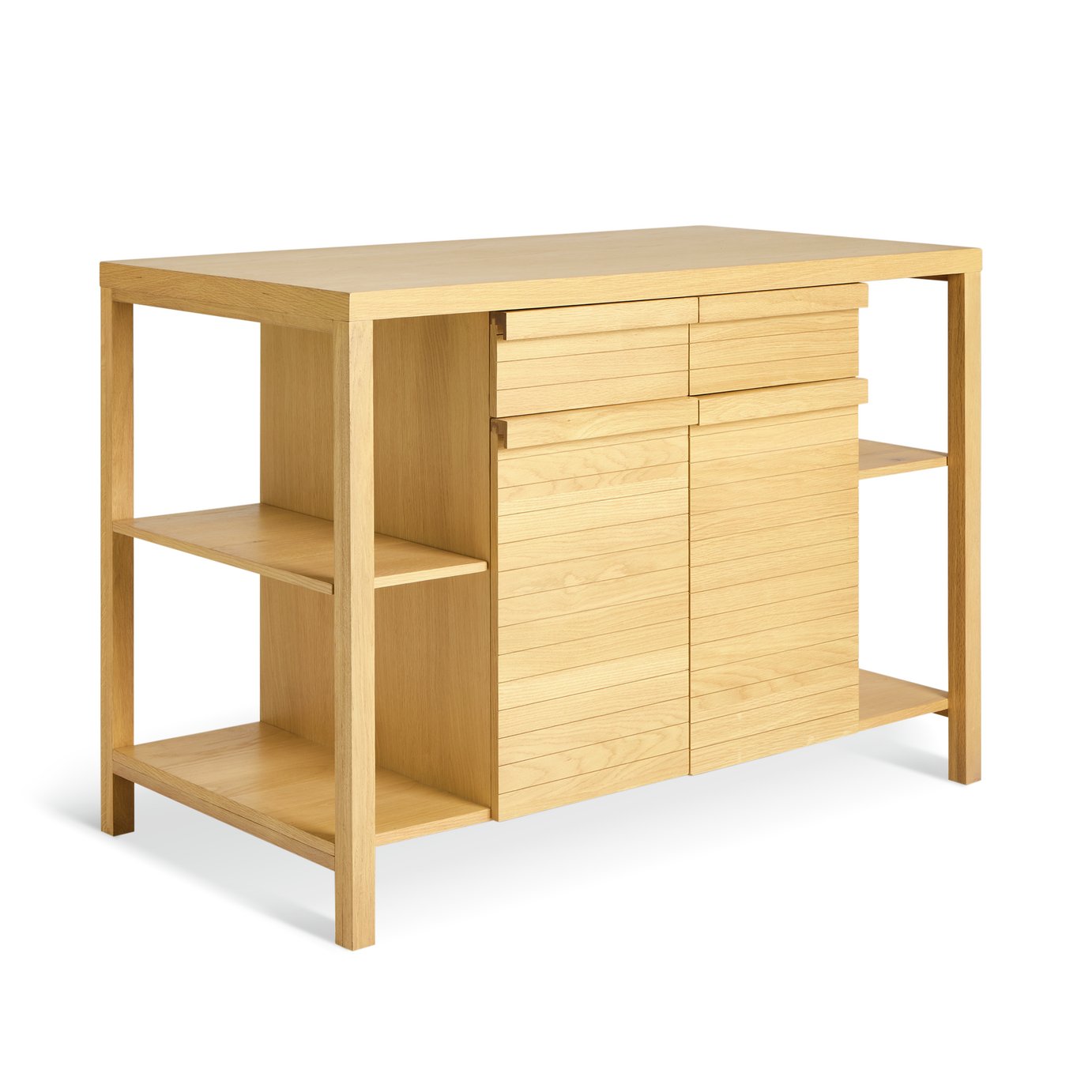 Buy Habitat Leif Solid Wood Kitchen Island - Natural | Dining