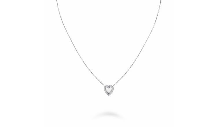 Rosefield 14ct Gold Plated Puffy Heart Pendant Necklace