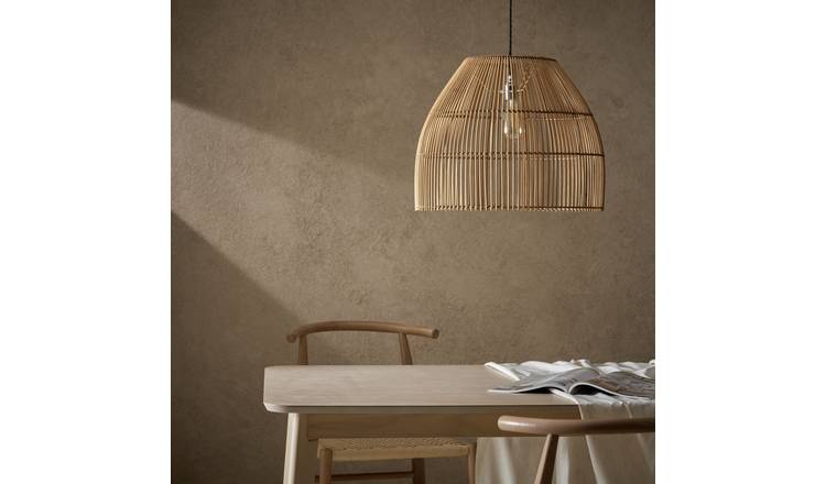 Habitat Emillius Natural Bamboo Easy Fit Lampshade - 51cm