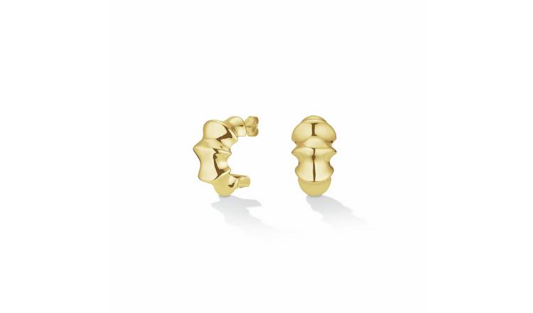 Rosefield Gold Plated Statement Bamboo Earrings