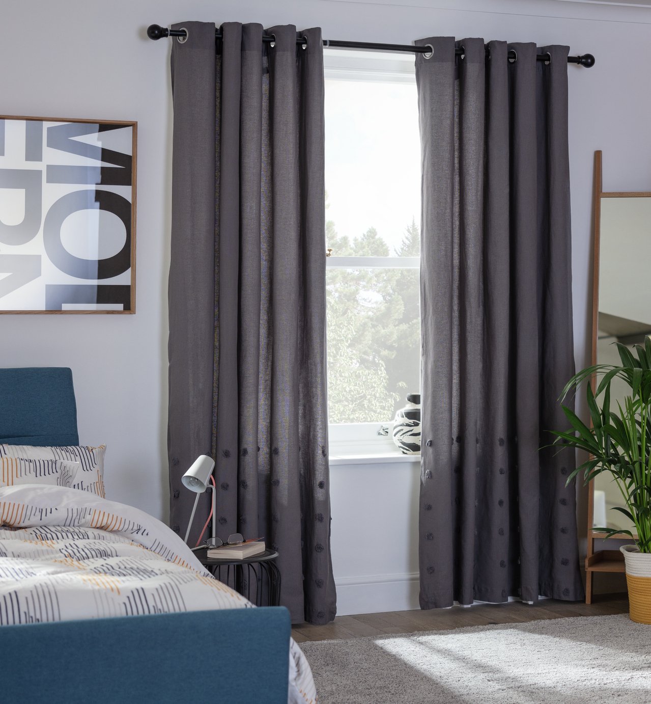 Argos Home Tufted Spot Lined Eyelet Curtains Review