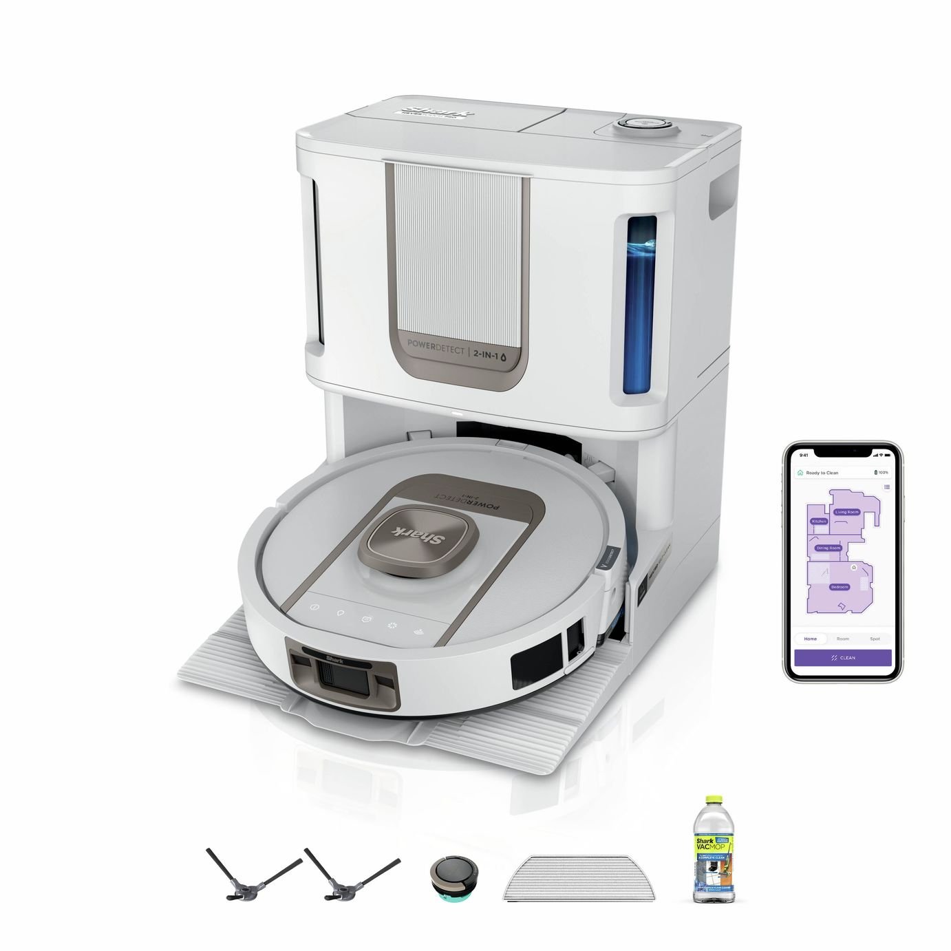 Shark ThermaCharged PowerDetect Robot Vacuum Cleaner - White