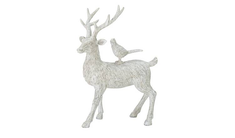 Buy Argos Home Forest Dawn Stag Objet White Ornaments Argos