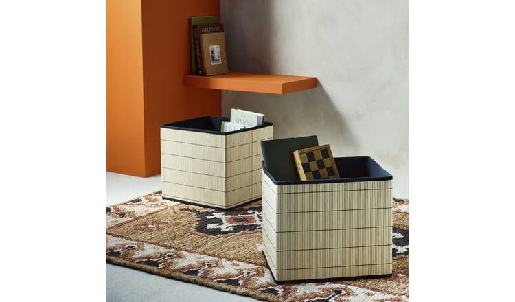 Habitat Set of 4 Square Boxes - Natural