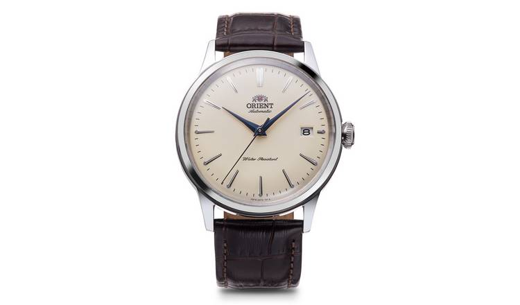 Orient Bambino Mens Brown Leather Strap Watch