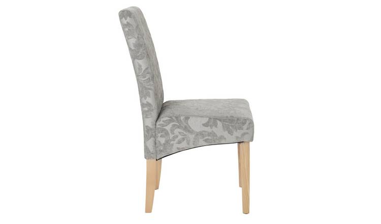 Buy Argos Home Pair Of Skirted Dining Chairs Damask Grey Oak Dining Chairs Argos