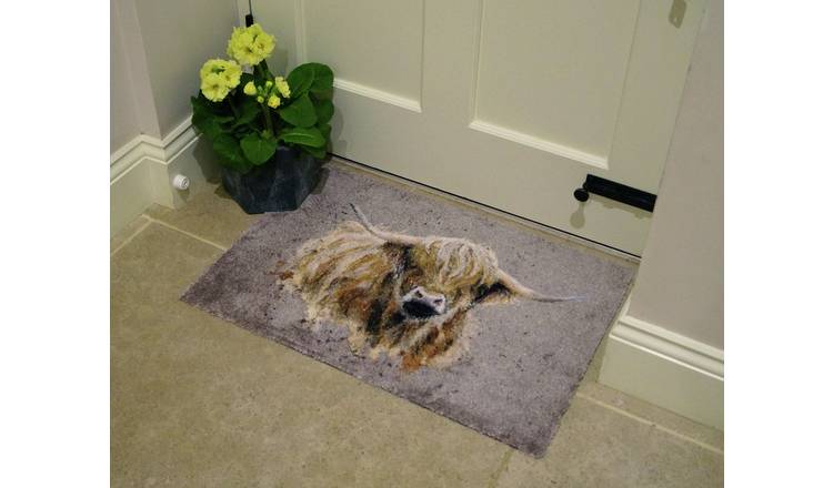 Bree Merryn Blair Highland Cow Brown Doormat - 50x75cm