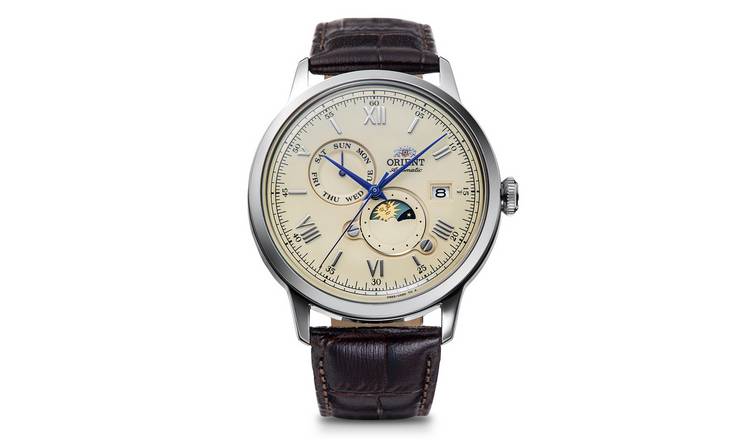 Orient Bambino Mens Brown Leather Strap Watch